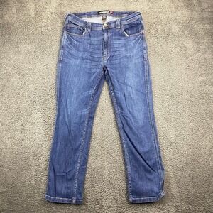 Wolverine‎ Mens Jeans 34x30 Blue Denim Flex Slim Fit Comfort Stretch Workwear